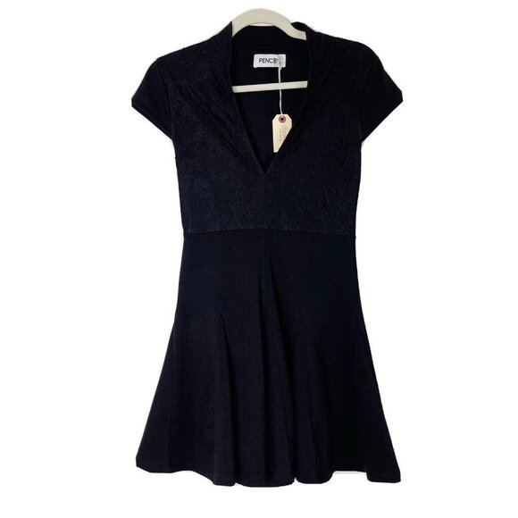 NEW Pencey‎ Black Mini Dress Women’s Size 0 - Picture 2 of 8